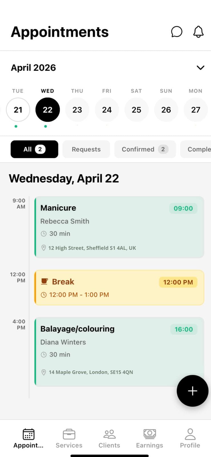 Your Day at a Glance